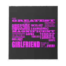 Fun Gifts for Girlfriends : Greatest Girlfriend Memo Note Pad