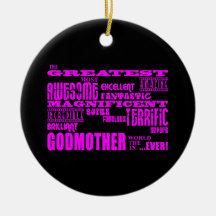 Fun Gifts for Godmothers : Greatest Godmother Ornaments