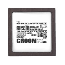 Fun Gifts for Grooms : Greatest Groom Premium Keepsake Boxes