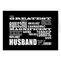 Fun Gifts for Husbands : Greatest Husband Greeting Card