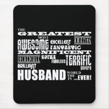 Fun Gifts for Husbands : Greatest Husband Mouse Pads