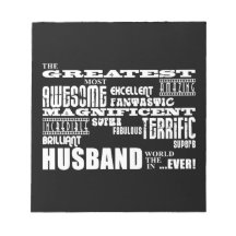 Fun Gifts for Husbands : Greatest Husband Memo Notepads