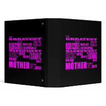 Fun Gifts for Moms : Greatest Mother 3 Ring Binders