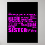 Fun Gifts for Sisters : Greatest Sister Print