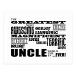 Fun Gifts for Uncles : Greatest Uncle Post Cards