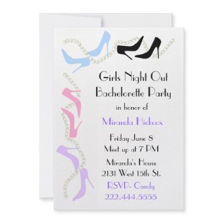 shoe invitation