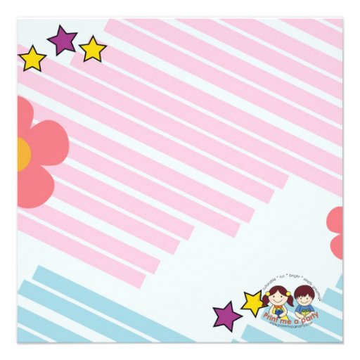 Fun girls Roller Skating birthday party invitation