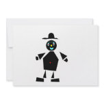 Fun guy made of shapes custom invite