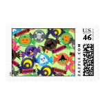 Fun Halloween Candy Postage Stamp