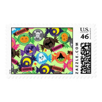 Fun Halloween Candy Postage Stamp