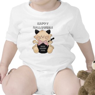 Fun Halloween Cat Costume Baby Girl T-Shirt shirt