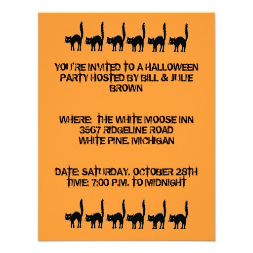 FUN HALLOWEEN WITCH INVITATION ~ EZ TO CUSTOMIZE!