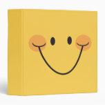 Fun happy yellow smiley binder/organizer
