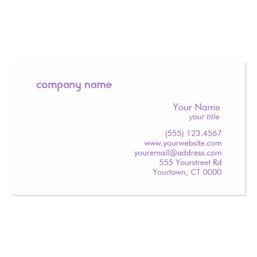 Fun Hot Pink and Purple Sparkly Sequins Business Card (back side)