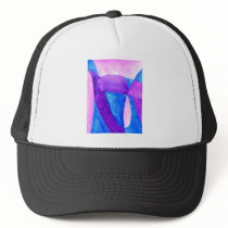 FUN in abstract background art Mesh Hats
