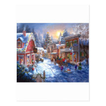Fun In Christmas Town Post Card
