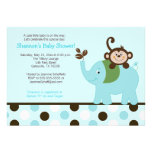 Fun in the Jungle Elephant Invitation - Blue Dot
