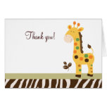 Fun in the Jungle Giraffe Folded Thank you notes Cards
