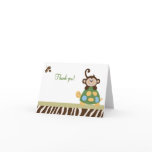 Fun in the Jungle Monkey Folded Thank you notes Cards