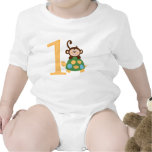 Fun in the Jungle Monkey Turtle 1st Birthday Shirt