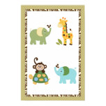 Fun in the Jungle Nursery Art Poster 16x24