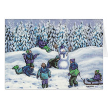 Fun in the snow cards