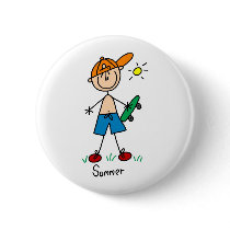 Fun In The Summer Sun Button by stick_figures Fun In The Summer Sun Button