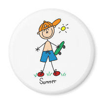 Fun In The Summer Sun Magnet by stick_figures Fun In The Summer Sun Magnet