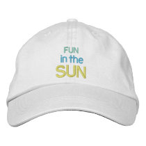 FUN in the SUN cap embroidered hats by TropiCoolUniverse FUN in the SUN cap embroidered hats
