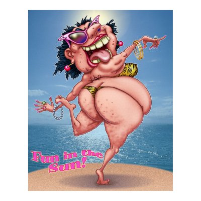Fun in the Sun Print by youngeddie