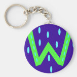 Fun Initial W Keychain