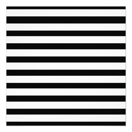 Fun Jailbird Black and White Striped Pattern Announcement