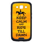 Fun Keep Calm & Ride Till Dawn Horse Samsung Galaxy SIII Covers