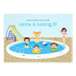 Fun Kid's Pool Party Birthday Invitation
