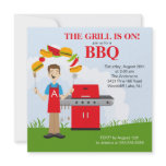 Fun King of the Grill Barbecue Party invitation
