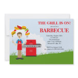 Fun King of the Grill Barbecue Party invitation
