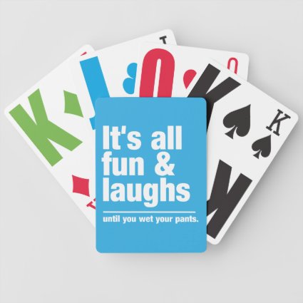 FUN & LAUGHS custom color playing cards
