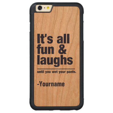 FUN & LAUGHS custom name & color cases