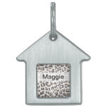 Fun Leopard Print Pet Name Tag