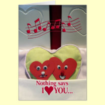 Fun Love - Two Hearts in Bed cards