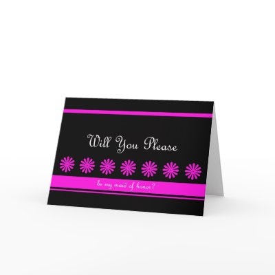 Fun Maid of Honor Card