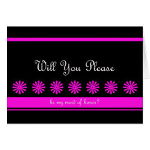 Fun Maid of Honor Card