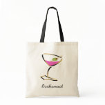 fun martini gold tote bags
