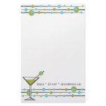 Fun Matini Lines Stationery Design