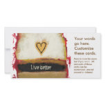 Fun modern art heart painting customize your own photo cards