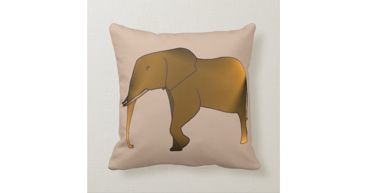 Fun Modern Trendy Elephant Throw Pillow Zazzle