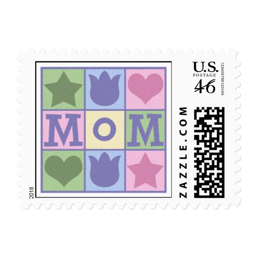 Fun Mom Quilt Squares Postage