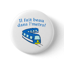 Fun Montreal Metro Products Pinback Buttons