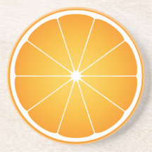 Fun Orange fruit coaster