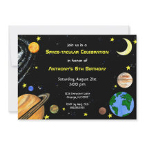 Fun Outer Space Invitation